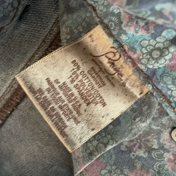 Paige Hidden Hills 2000s Dark Wash Mid Rise Bootcut Jeans - Picture 9 of 11